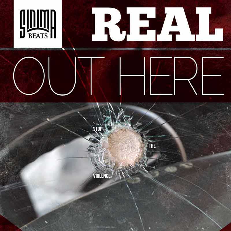 Sinima Beats - Real Out Here (Dark Guitar Freestyle Rap | Hip Hop Instrumental) stop the violence